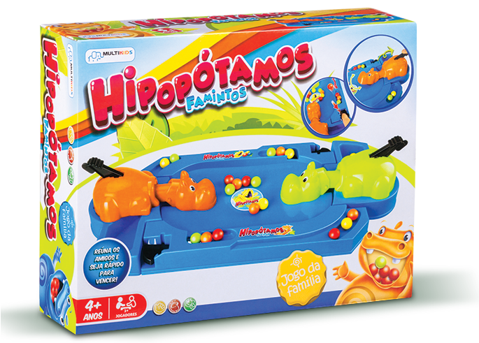 Produto in box. Hipopótamos Famintos. Embarque nessa diversão!  Multikids