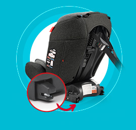ISOFIX com 3 pontos de travamento.