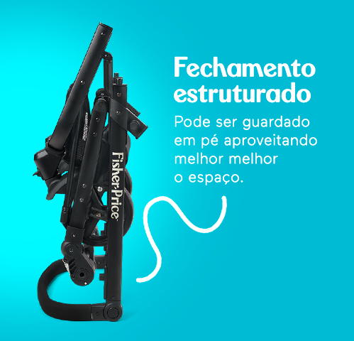 Fechamento estruturado. Pode ser guardado em pé aproveitando  melhor melhor o espaço.