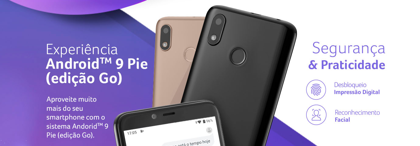 Memoria 16GB Processador OctaCore Android 9 Pie Câmera