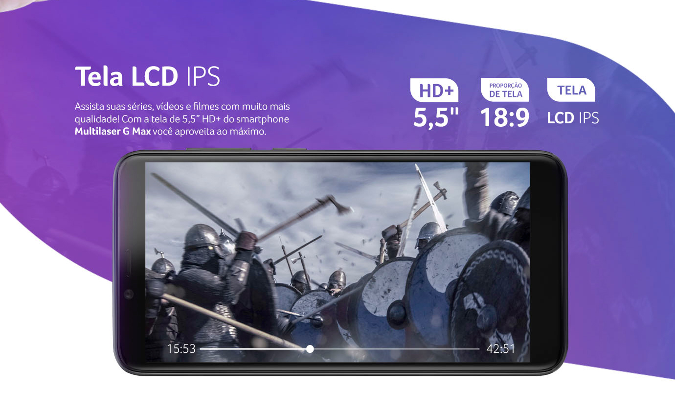Câmera Frontal e Armazenamento de 16GB