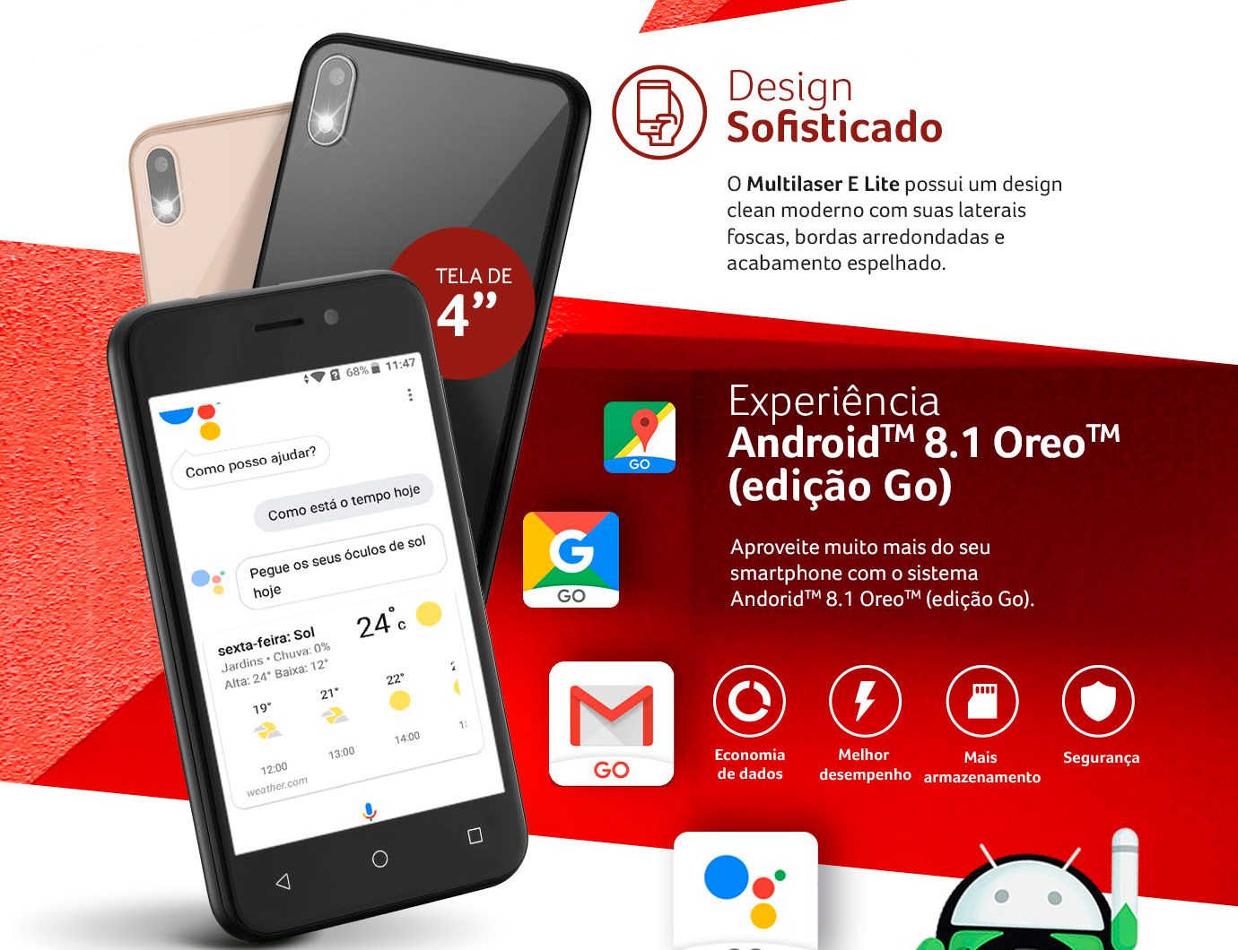 Smartphone com Design sofisticado