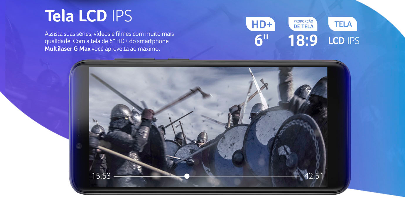 Memoria 32GB Processador OctaCore Android 9 Pie Câmera