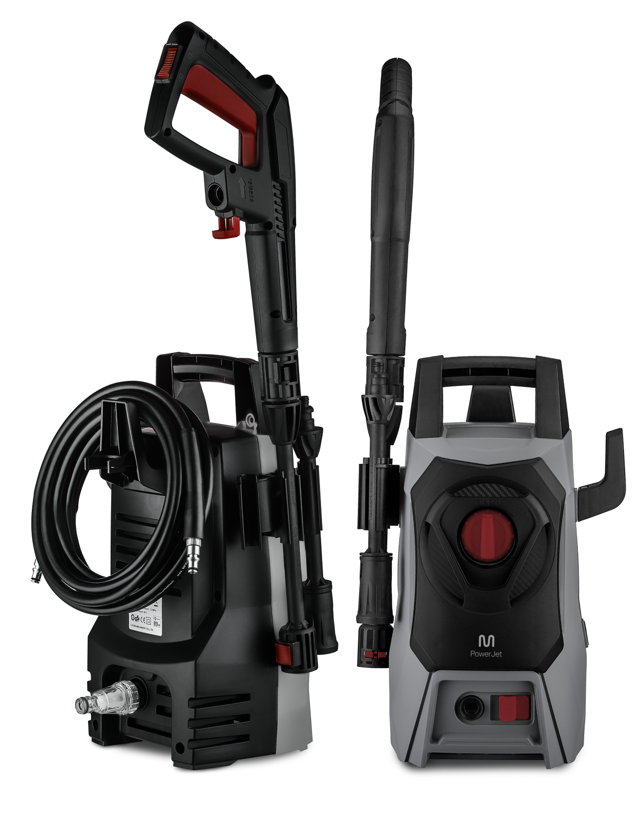 Foto de duas Lavadoras de Alta Pressão Power Jet, lado a lado