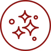 Círculo com estrelas dentro