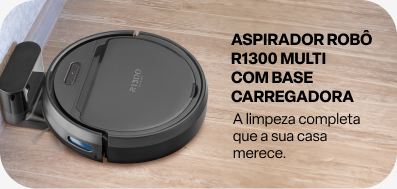 Imagem de banner do Aspirador Robô R1300 Multi com base carregadora