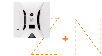 Representação dos movimentos em Z e N combinados do Cleanbot Aqua R1800