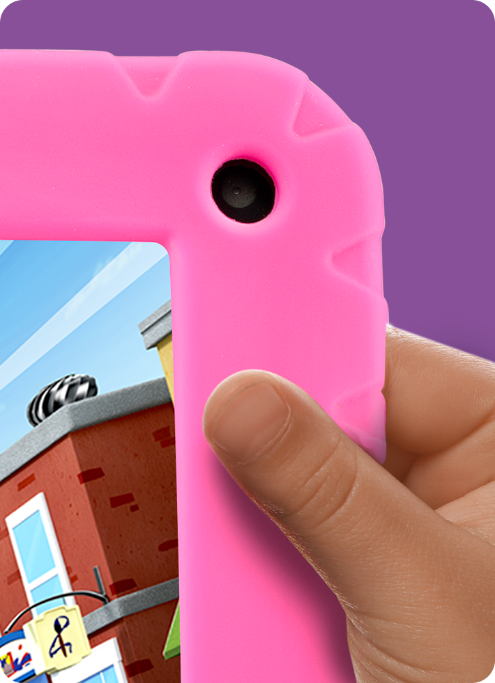 Case de silicone no Tablet Patrulha Canina Skye.