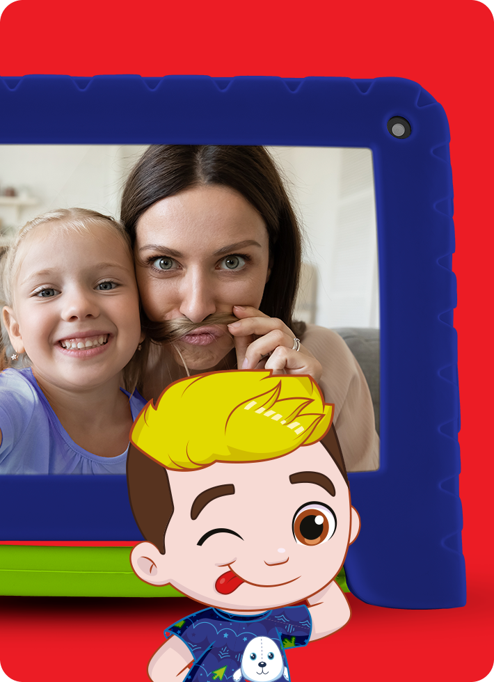 Banner da câmera frontal do Tablet Luccas Neto.