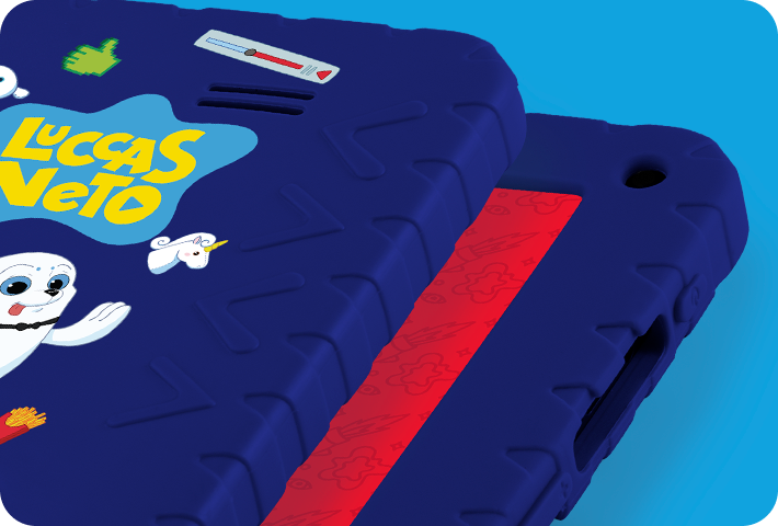 Imagem do case de silicone para proteção do Tablet Luccas Neto.