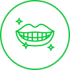Ilustração de uma boca sorrindo