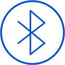 Ícone ilustrando a tecnologia bluetooth.