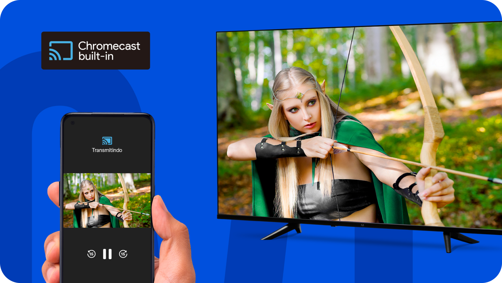Imagem do recurso de Chromecast