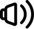 Ícone ilustrando o áudio potente.