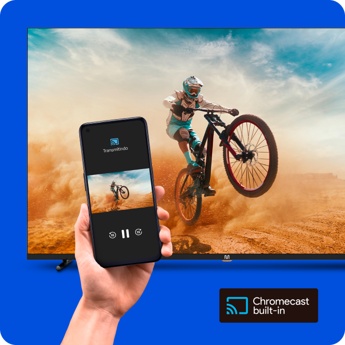 Aplicativo de controle remoto para TV no Android.