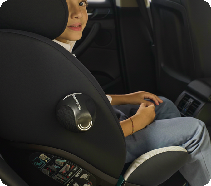 Criança de 3 a 12 anos na cadeirinha