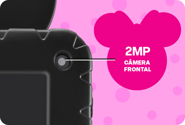 Imagem da câmera frontal do Tablet Minnie.
