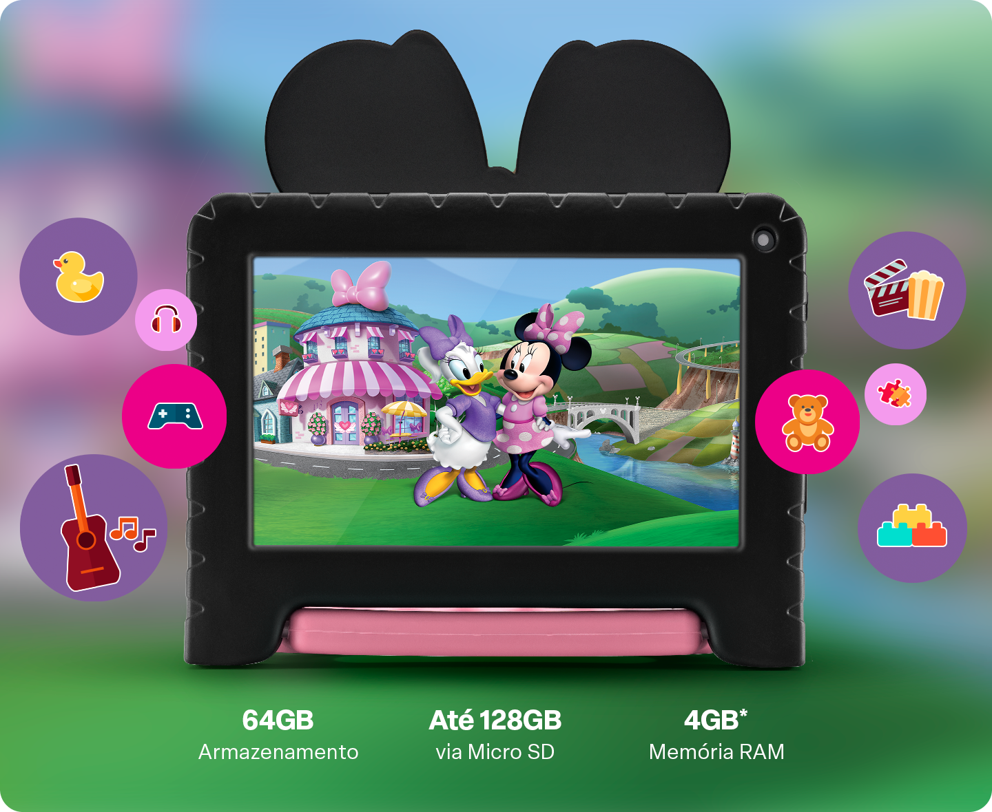 Banner do Tablet Minnie.