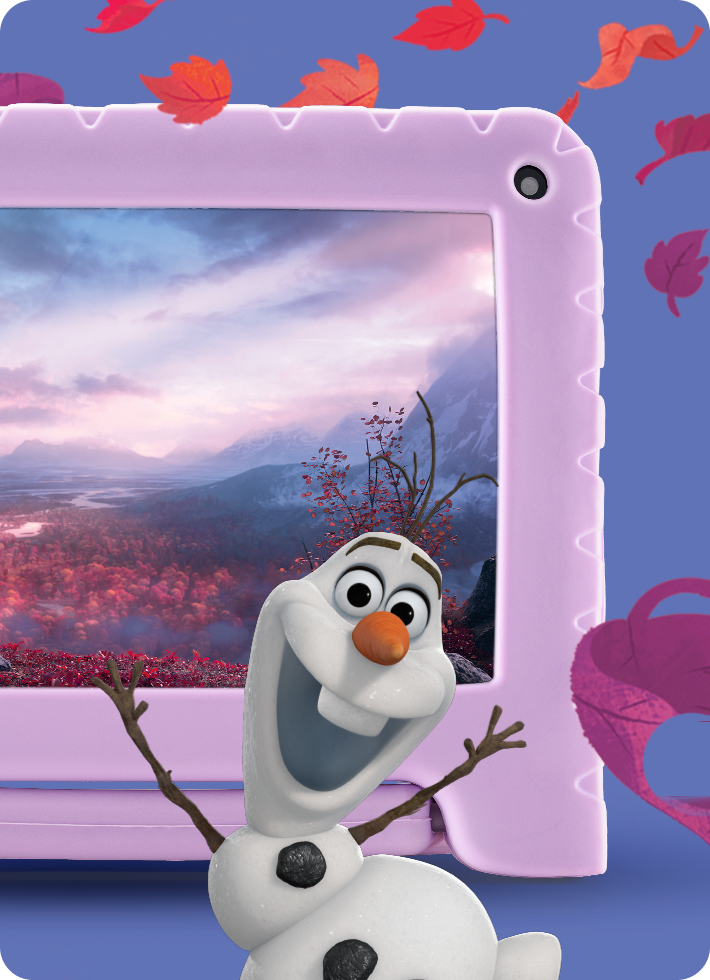 Banner da câmera frontal do Tablet Frozen.