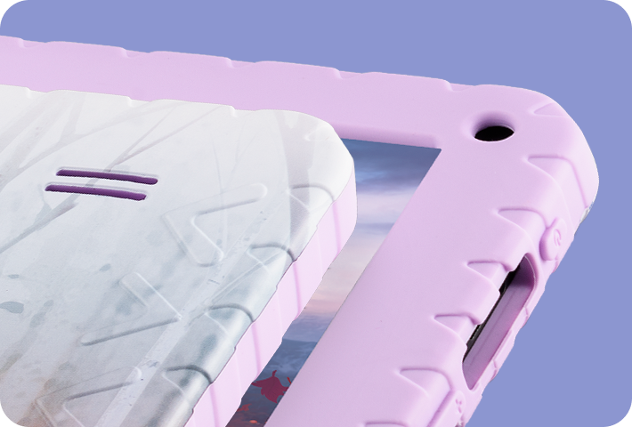 Imagem do case de silicone para proteção do Tablet Frozen.