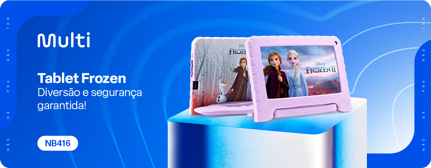 Banner de apresentação do Tablet Frozen.