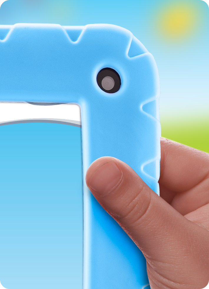 Case de silicone no Tablet Galinha Pintadinha.