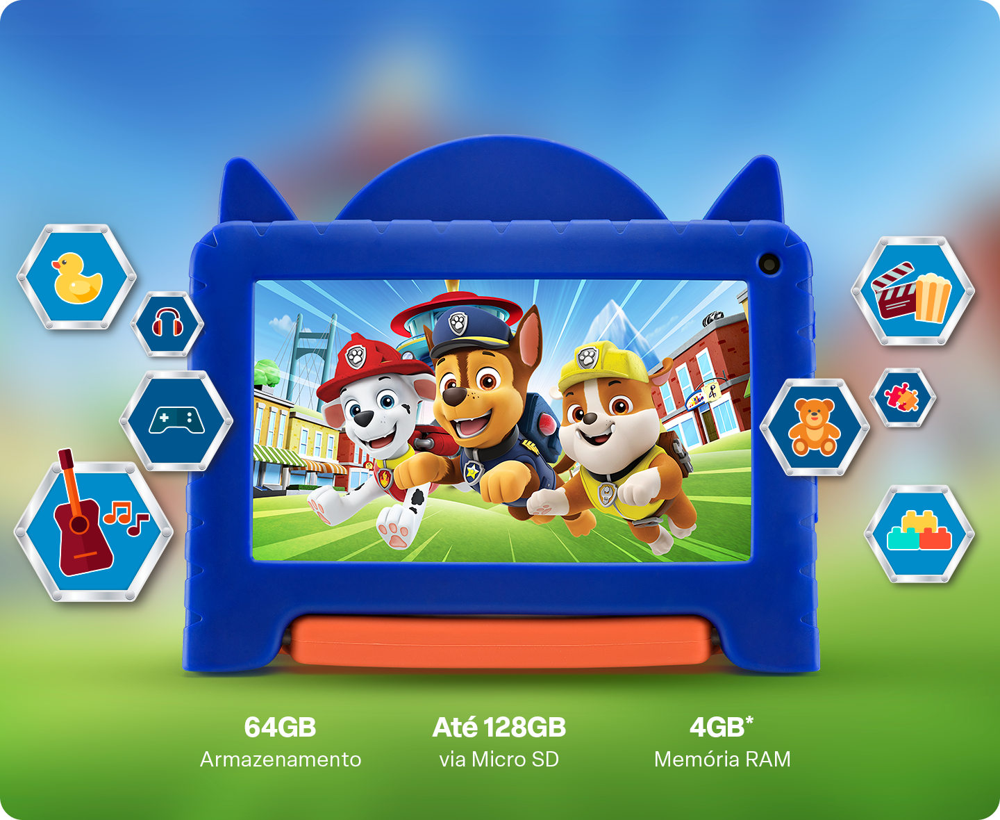 Banner do Tablet Patrulha Canina Chase.