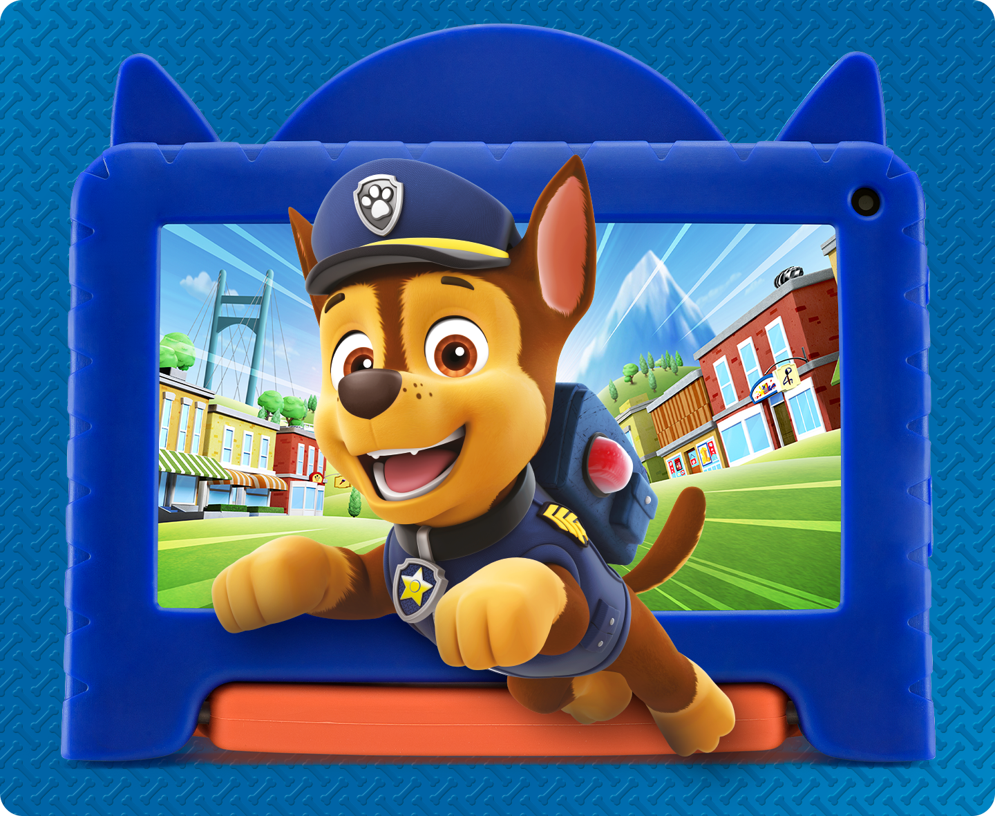 Banner da tela do Tablet Patrulha Canina Chase.