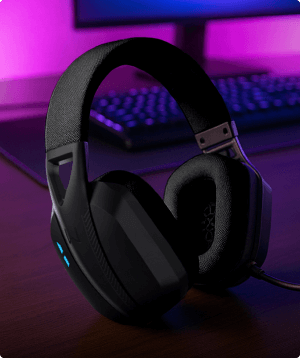 Headset Warrior Balder na mesa