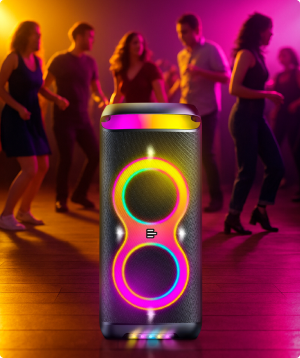 Pulsebox com LEDs coloridos