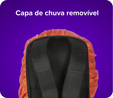 Capa de chuva removível