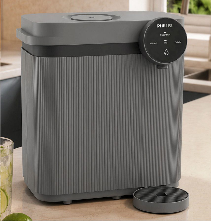 Purificador de Água Philips ADD5927DG sobre a bancada