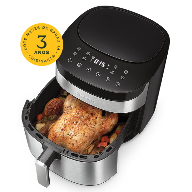 Sorveteira Cuisinart com selo de 12 meses de garantia e bowl de sorvete