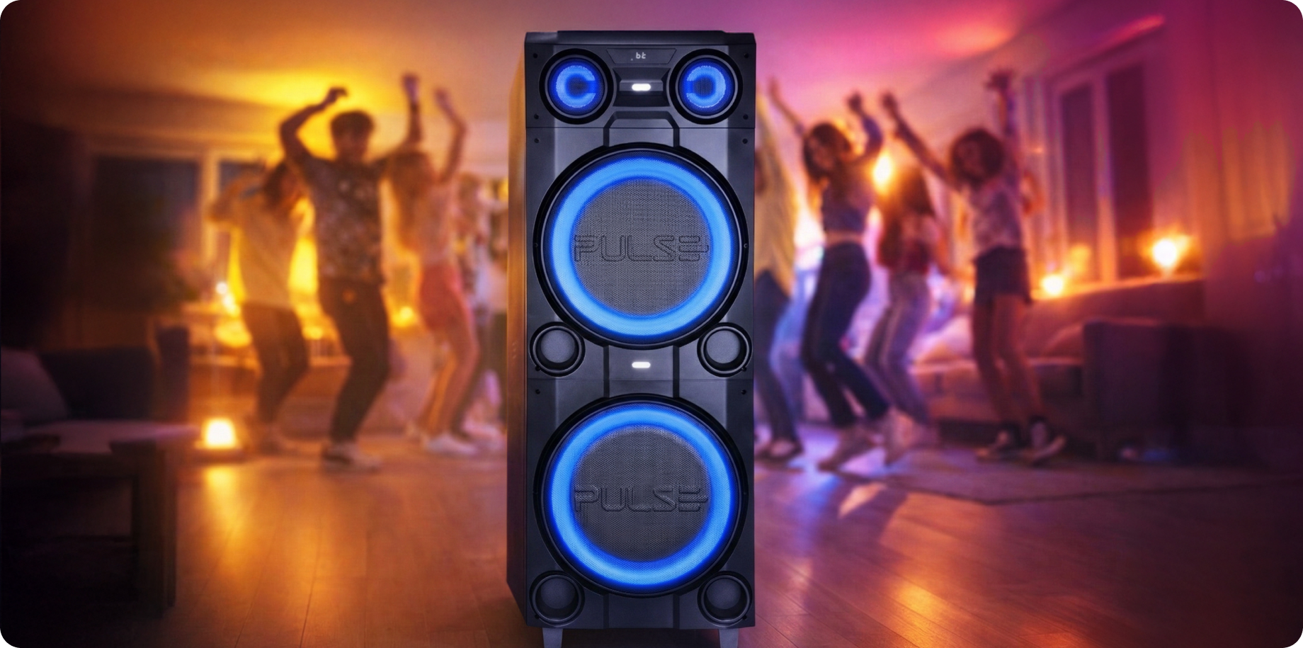 Caixa de som Pulsebox com luzes LED