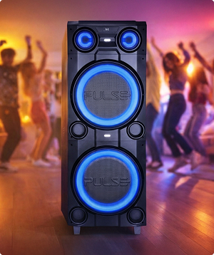Caixa de som Pulsebox com luzes LED