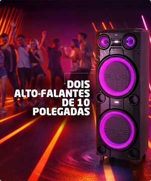 Caixa de som Pulsebox com luzes LED