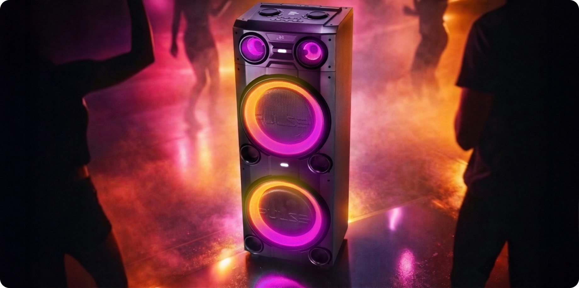Caixa de som Pulsebox com luzes LED