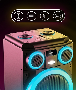 Caixa de som Pulsebox com luzes LED