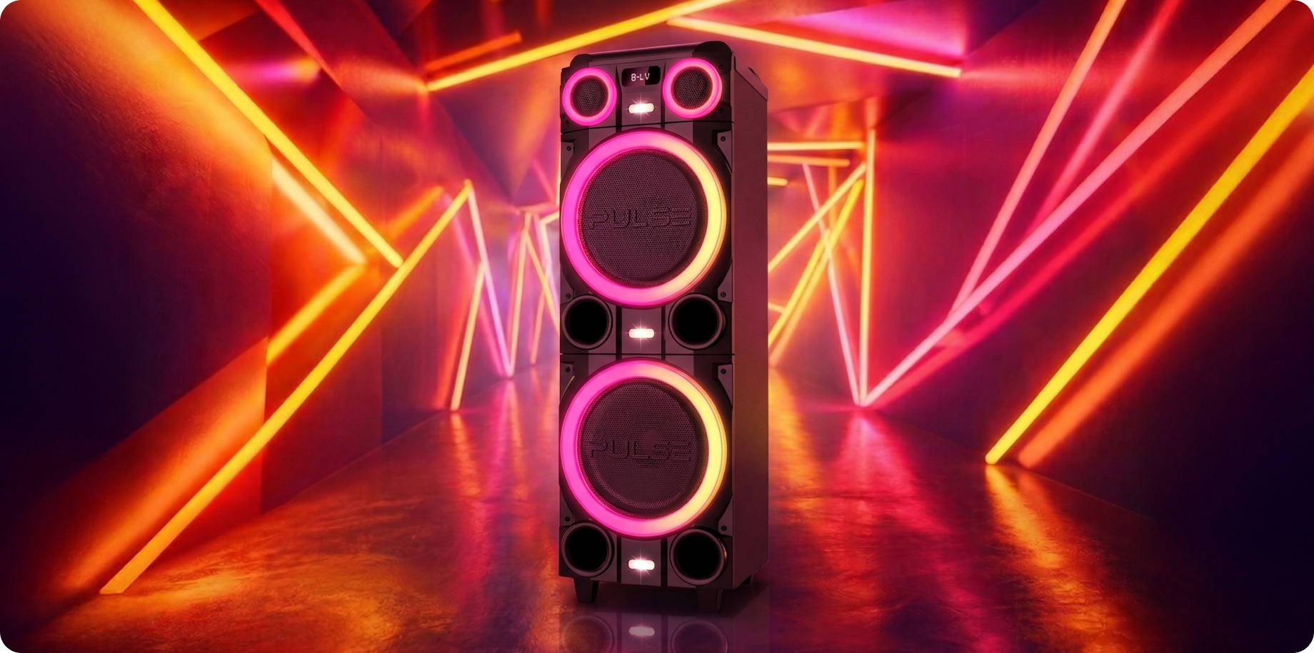 Caixa de som Pulsebox com luzes LED