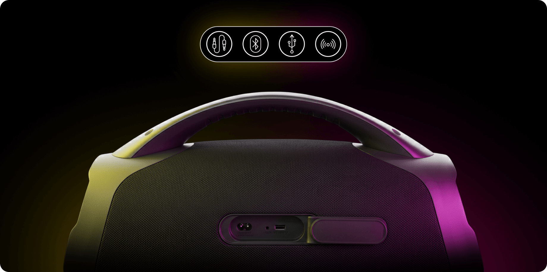 Caixa de som Pulsebox com luzes LED