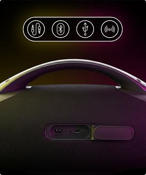 Caixa de som Pulsebox com luzes LED