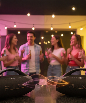 Caixa de som Pulsebox com luzes LED
