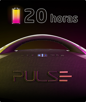Caixa de som Pulsebox com luzes LED