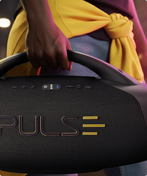 Caixa de som Pulsebox com luzes LED