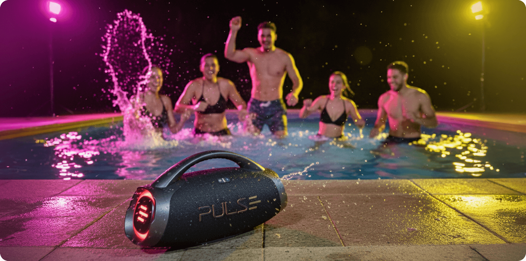 Caixa de som Pulsebox com luzes LED