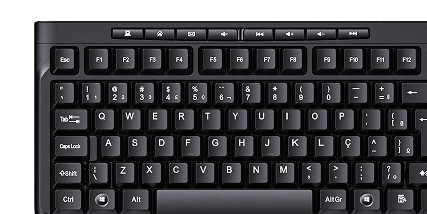 Teclas multimídia do teclado TS050