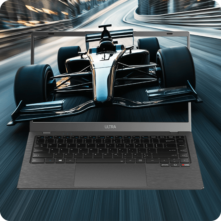 Processador Intel Celeron em fundo tecnológico azul