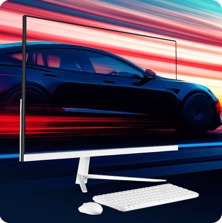 Processador Intel Celeron em fundo tecnológico azul