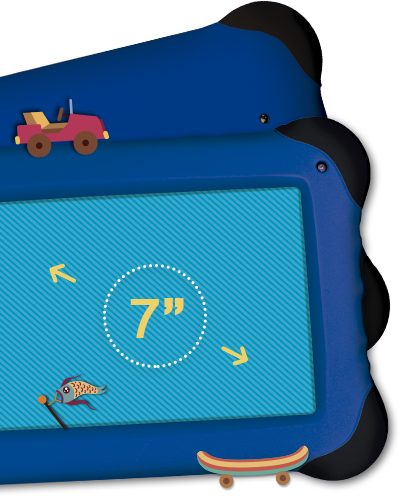  Tela LCD touchscreen e multitoque 7 polegadas