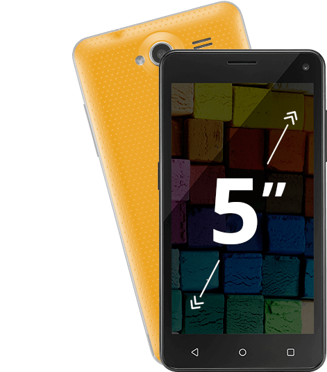 O smartphone MS50 une um lindo design slim em uma super tela de 5 polegadas